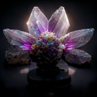 Blume aus Kristall